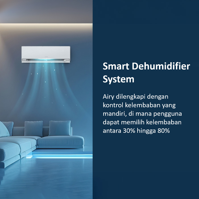 Gree AC Split Inverter Airy Series 1 PK Silver - GWC-09AIRY